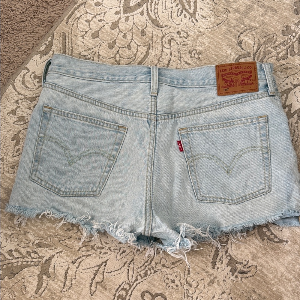 Levi's Light Wash Denim Jean Shorts
